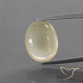 9.15ct Natürlicher Creme Andesin-Labradorit, Oval, Transparent