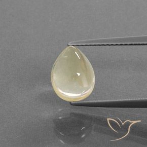 3.06ct Natürlicher Hell Gold Andesin-Labradorit, Birnenform, Transparent