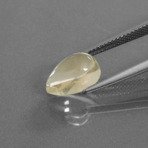 3,28 ctw natürlicher gelber Andesin-Labradorit, Birnenform, Transparent