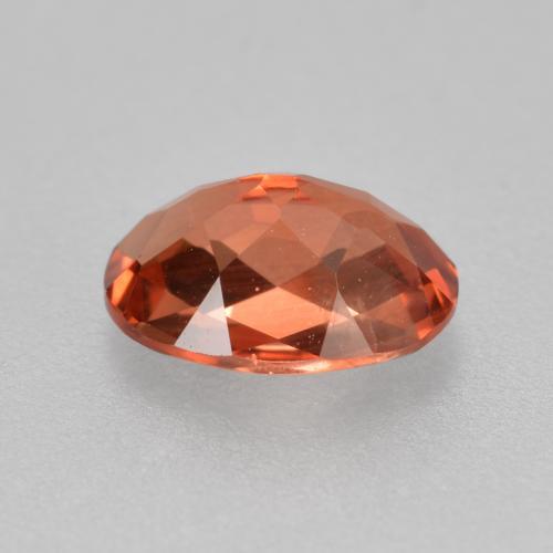 0,70 ctw natürlicher roter Andesin-Labradorit, Oval Schliff, VVS-VS