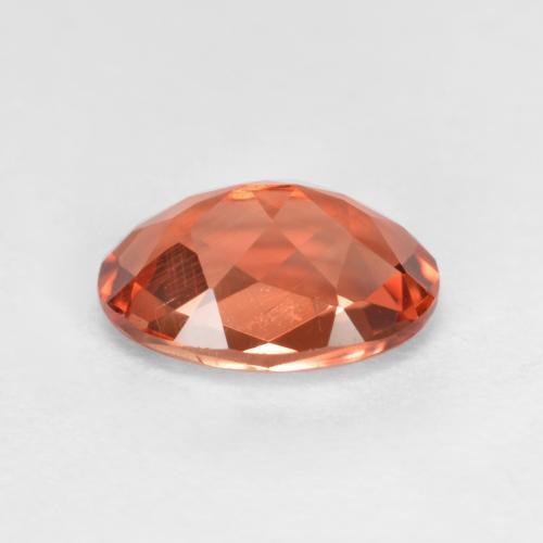 0,72 ctw natürlicher roter Andesin-Labradorit, Oval Schliff, VVS-VS