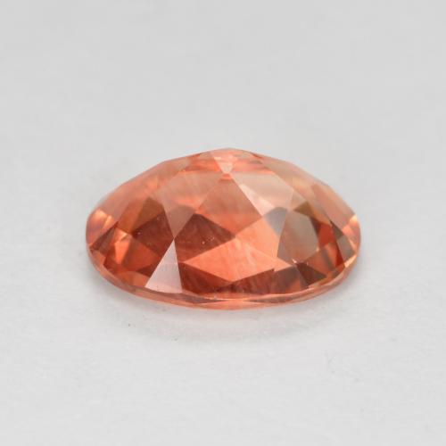 0,70 ctw natürlicher roter Andesin-Labradorit, Oval Schliff, VVS