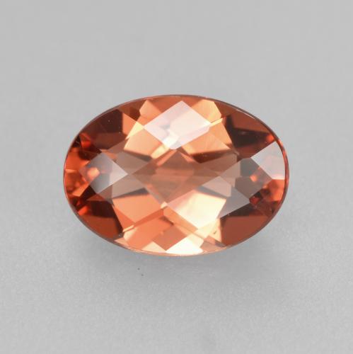 0,64 ctw natürlicher Mittelrot Andesin-Labradorit, Oval Schliff, VVS