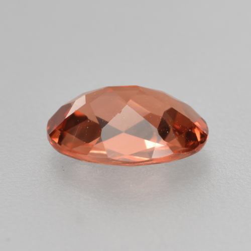 0,64 ctw natürlicher Mittelrot Andesin-Labradorit, Oval Schliff, VVS