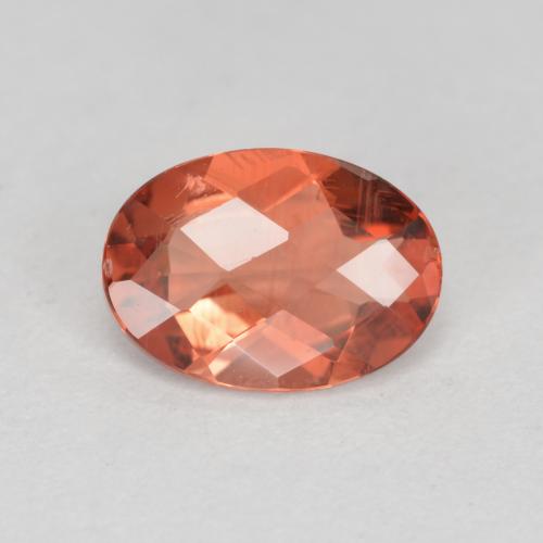 0,65 ctw natürlicher roter Andesin-Labradorit, Oval Schliff, VVS