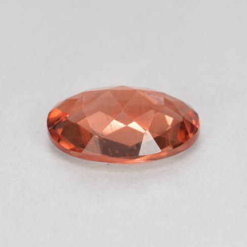 0,65 ctw natürlicher roter Andesin-Labradorit, Oval Schliff, VVS