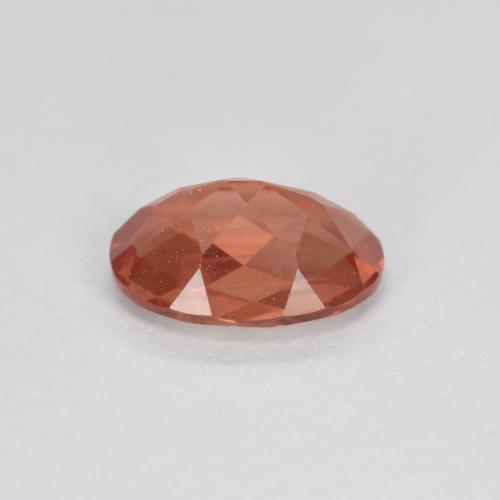 0,73 ctw natürlicher Mittelrot Andesin-Labradorit, Oval Schliff, VVS-VS