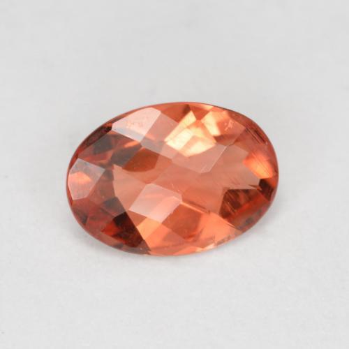 0,62 ctw natürlicher roter Andesin-Labradorit, Oval Schliff, VVS-VS