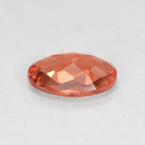 0,62 ctw natürlicher roter Andesin-Labradorit, Oval Schliff, VVS-VS