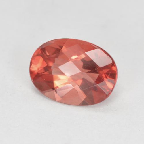 0,75 ctw natürlicher roter Andesin-Labradorit, Oval Schliff, VVS-VS