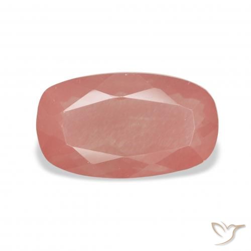 2.60ct Blush Rot Andesin-Labradorit, Kissen, Transparent