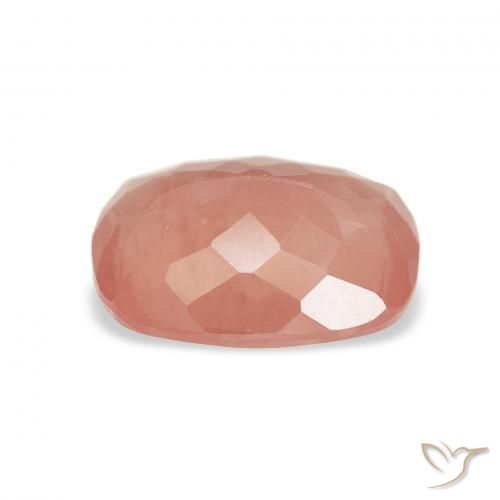 9,17 ctw natürlicher rötlich-orange Andesin-Labradorit, Kissen, Transparent