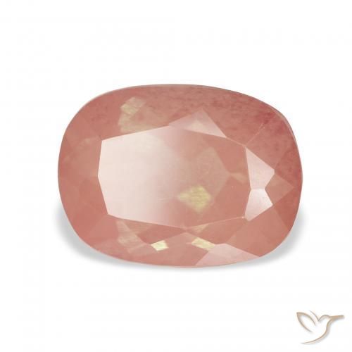 9,17 ctw natürlicher Blush Rot Andesin-Labradorit, Kissen, Transparent
