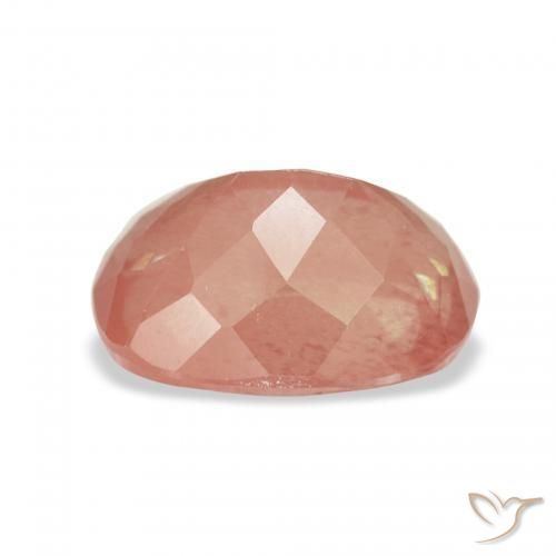 9,17 ctw natürlicher Blush Rot Andesin-Labradorit, Kissen, Transparent