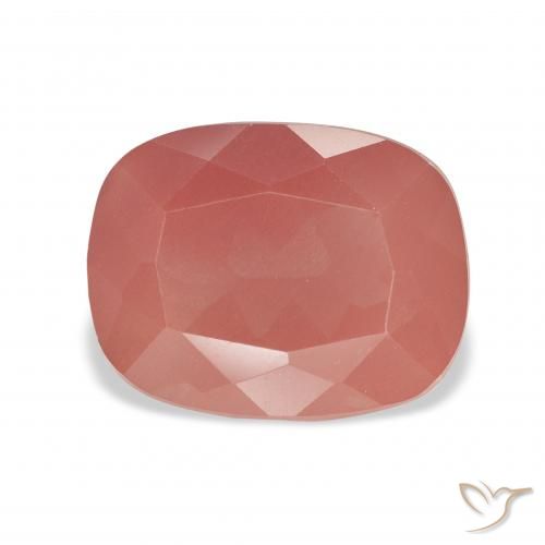4.60ct Natürlicher Mittelrot Andesin-Labradorit, Kissen, Transparent
