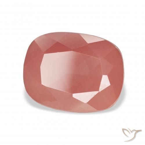 9,17 ctw natürlicher Mittelrot Andesin-Labradorit, Kissen, Transparent