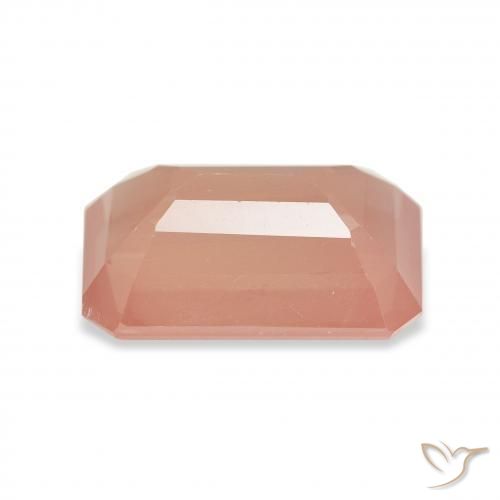 9,17 ctw natürlicher rötlich-orange Andesin-Labradorit, Oktagonschliff, Transparent