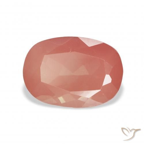 9,17 ctw natürlicher Mittelrot Andesin-Labradorit, Kissen, Transparent
