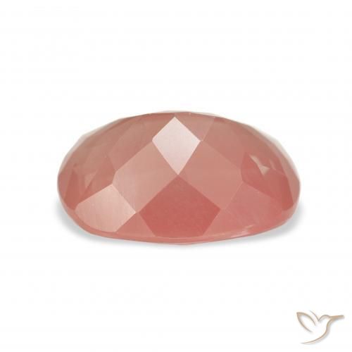 9,17 ctw natürlicher Mittelrot Andesin-Labradorit, Kissen, Transparent