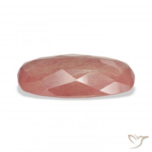 9,17 ctw natürlicher Blasses rötliches Orange Andesin-Labradorit, Kissen, Transparent