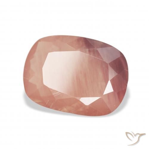 9,17 ctw natürlicher Mittelrot Andesin-Labradorit, Kissen, Transparent