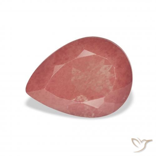 3.16ct Natürlicher Mittelrot Andesin-Labradorit, Birnenform, Transparent