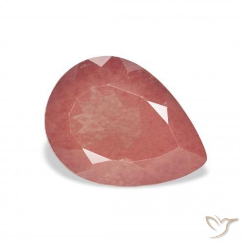 9,17 ctw natürlicher Mittelrot Andesin-Labradorit, Birnenform, Transparent