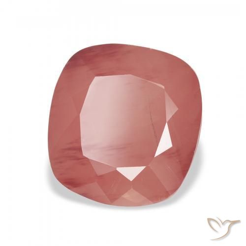 9,17 ctw natürlicher Rötlich-Rosa-Ton Andesin-Labradorit, Kissen, Lichtdurchlässig