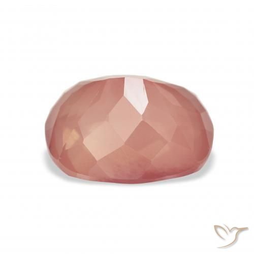 9,17 ctw natürlicher Himbeerrosa Andesin-Labradorit, Kissen, Transparent