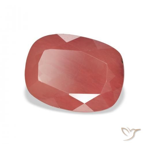9,17 ctw natürlicher Blutrot Andesin-Labradorit, Kissen, Lichtdurchlässig