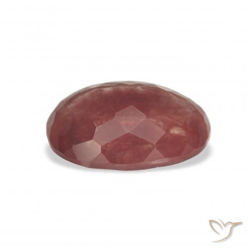 9,17 ctw natürlicher tiefrot Andesin-Labradorit, Oval, Transparent