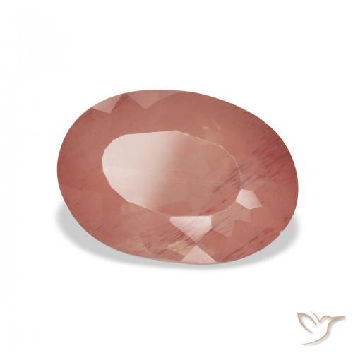 9,17 ctw natürlicher Mittelrot Andesin-Labradorit, Oval, Transparent