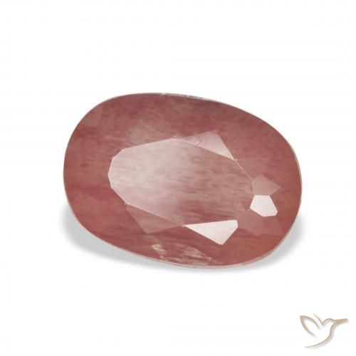 9,17 ctw natürlicher Blutrot Andesin-Labradorit, Kissen, Transparent