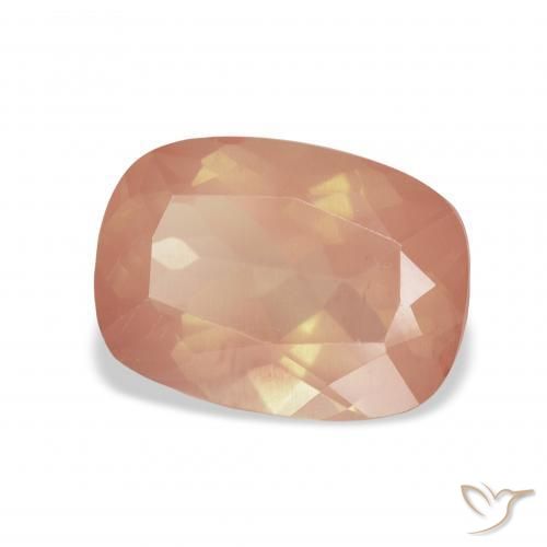 9,17 ctw natürlicher rötlich-orange Andesin-Labradorit, Kissen, Transparent
