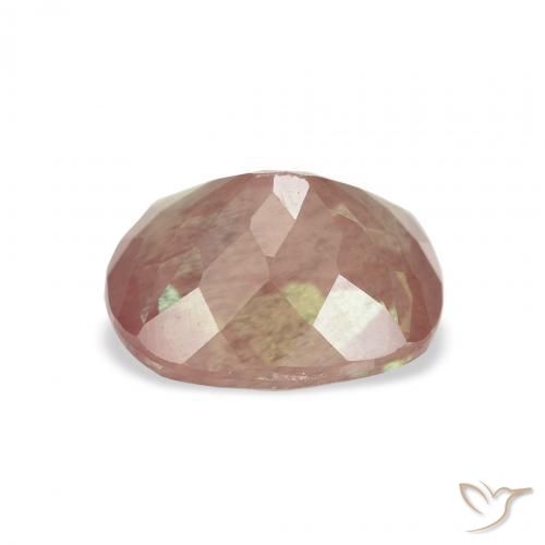 9,17 ctw natürlicher orange-rot Andesin-Labradorit, Kissen, Transparent