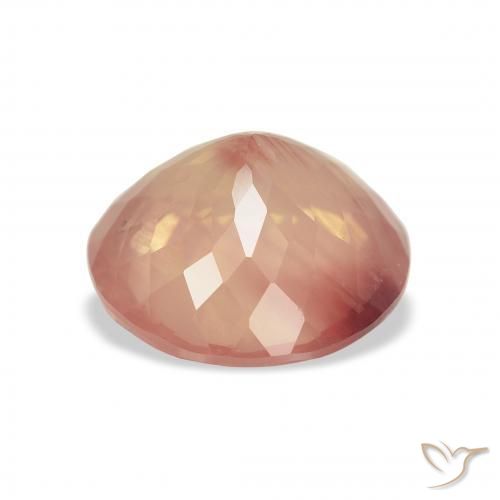 9,17 ctw natürlicher hellorange Andesin-Labradorit, Runden, Transparent