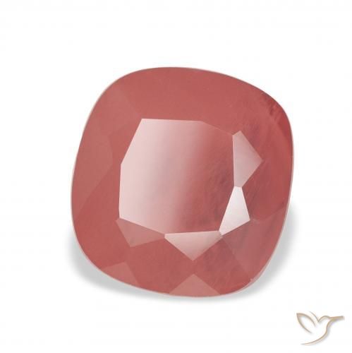 9,17 ctw natürlicher Blasses rötliches Orange Andesin-Labradorit, Kissen, Transparent