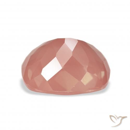 9,17 ctw natürlicher Mittelrot Andesin-Labradorit, Kissen, Transparent