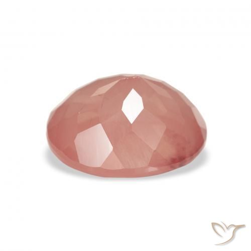 9,17 ctw natürlicher Blasses rötliches Orange Andesin-Labradorit, Oval, Transparent
