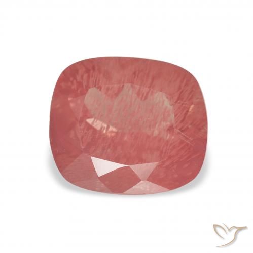 2.05ct Natürlicher Blush Rot Andesin-Labradorit, Kissen, Transparent