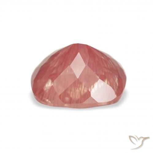9,17 ctw natürlicher Blush Rot Andesin-Labradorit, Kissen, Transparent