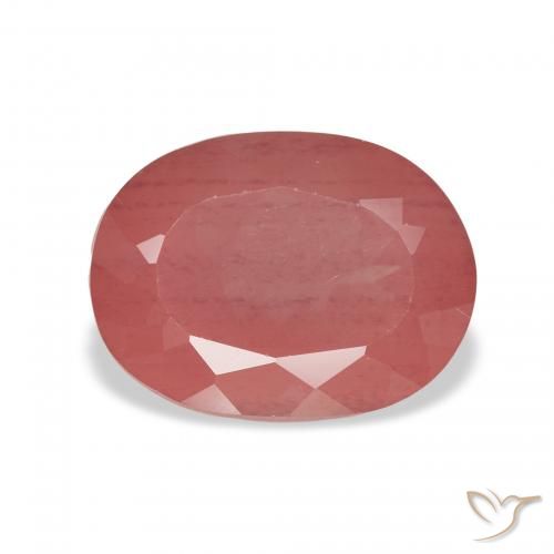 2.69ct Natürlicher Blush Rot Andesin-Labradorit, Oval, Transparent