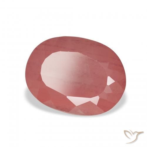 9,17 ctw natürlicher Blush Rot Andesin-Labradorit, Oval, Transparent
