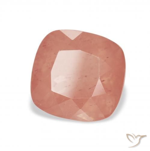 9,17 ctw natürlicher Mittelrot Andesin-Labradorit, Kissen, Transparent