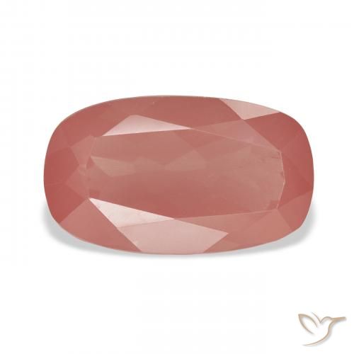 5.52ct Natürlicher Mittelrot Andesin-Labradorit, Kissen, Transparent