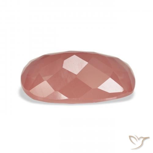 9,17 ctw natürlicher Mittelrot Andesin-Labradorit, Kissen, Transparent