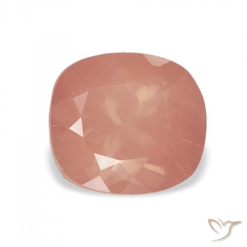 2.32ct Mittelrosa Andesin-Labradorit, Kissen, Transparent
