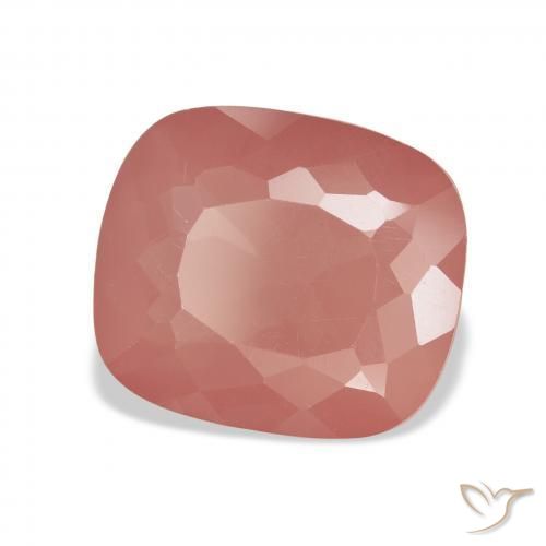 9,17 ctw natürlicher Blasses rötliches Orange Andesin-Labradorit, Kissen, Transparent