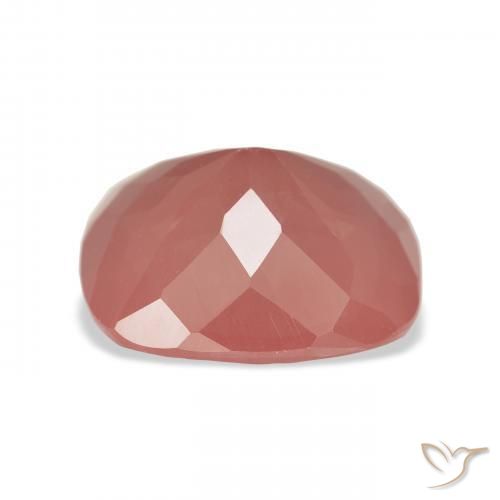 9,17 ctw natürlicher Blasses rötliches Orange Andesin-Labradorit, Kissen, Transparent