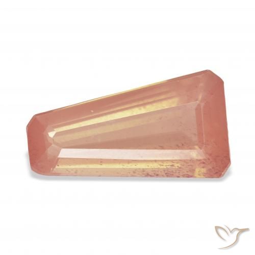6.74ct Natürlicher rötlich-orange Andesin-Labradorit, Fantasie, Transparent